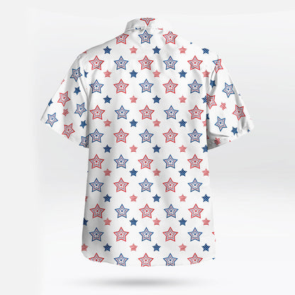 Star-Spangled Elegance Tropical Hawaiian Shirt