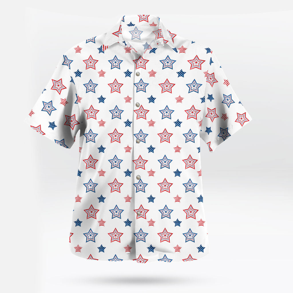 Star-Spangled Elegance Hawaiian Shirt