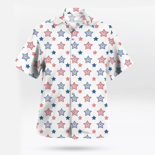 Star-Spangled Elegance Hawaiian Shirt