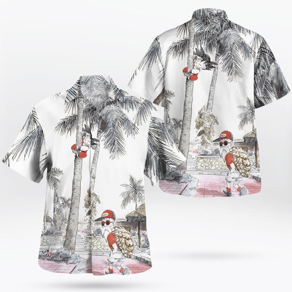 Retro Anime Martial Arts Hawaiian Shirt