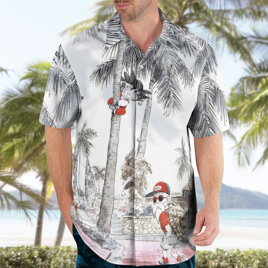 Retro Anime Martial Arts Hawaiian Shirt
