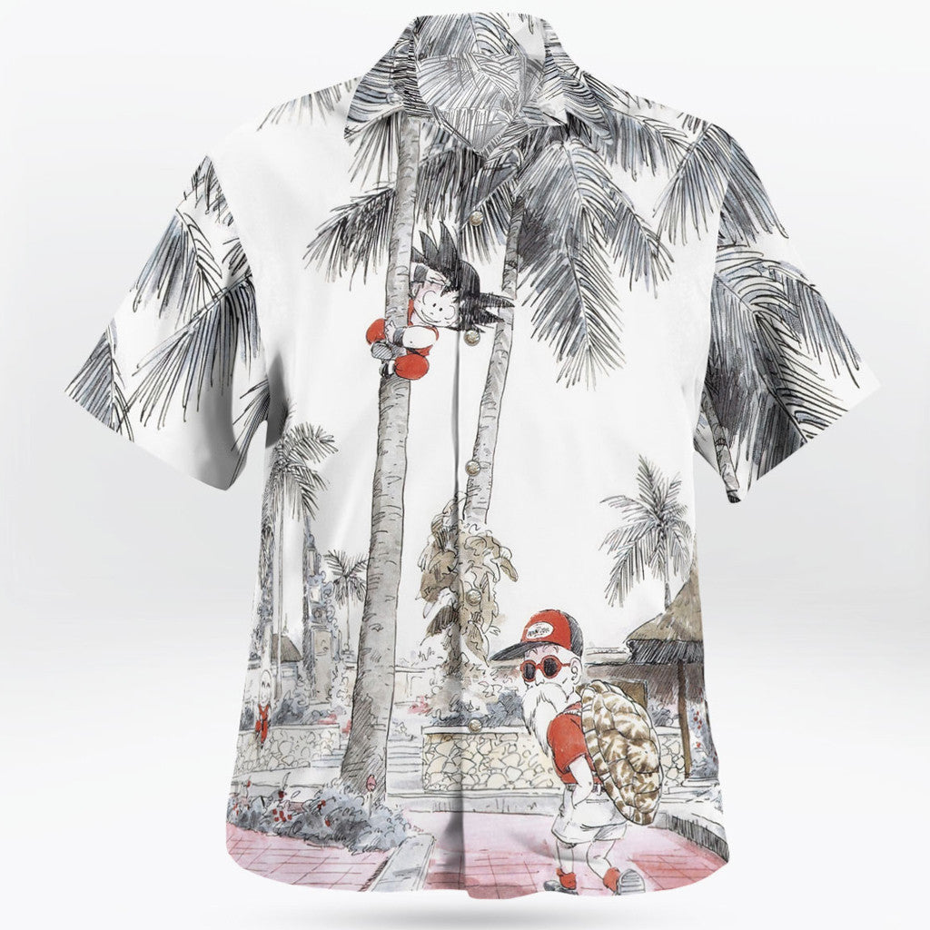 Goku and Master Roshi Hawaiian Shirt