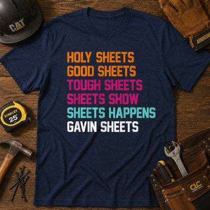 Sheets List Graphic Shirt for Everyday Casual Wear