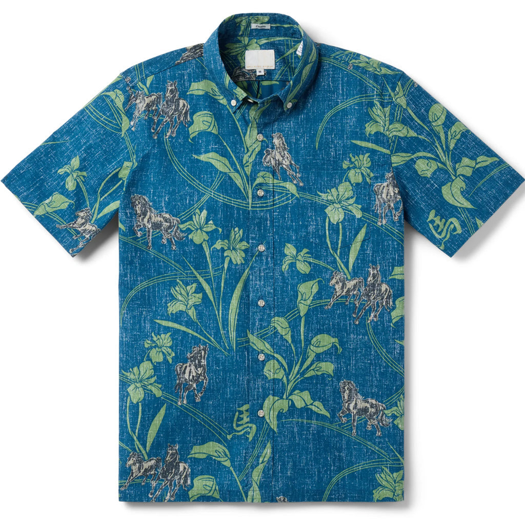 Year Of Horse 2026 Blue Hawaiian Shirt