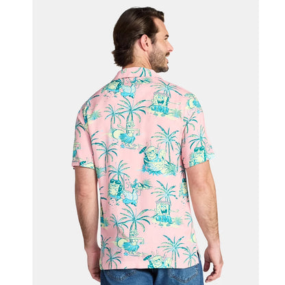 Pink Cartoon Sea Character Hawaiian Shirt