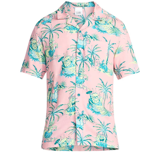 SpongeBob SquarePants Pink Hawaiian Shirt