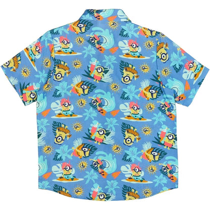 Blue Beach Theme Cartoon Hawaiian Shirt 2026