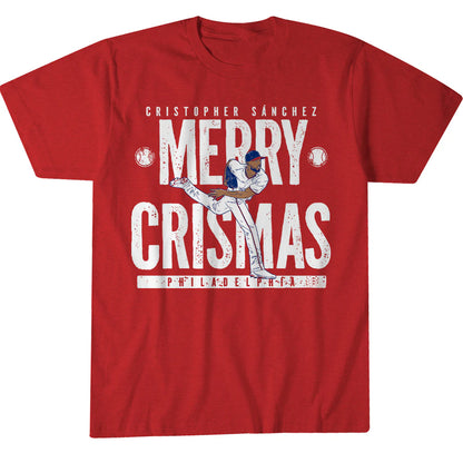 Philadelphia Phillies Cristopher Sanchez Merry Crismas Shirt
