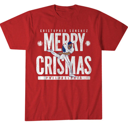 Philadelphia Phillies Cristopher Sanchez Merry Crismas Shirt