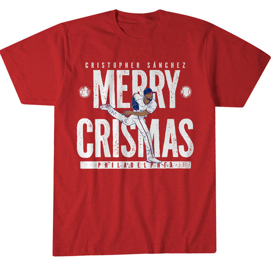 Philadelphia Phillies Cristopher Sanchez Merry Crismas Shirt
