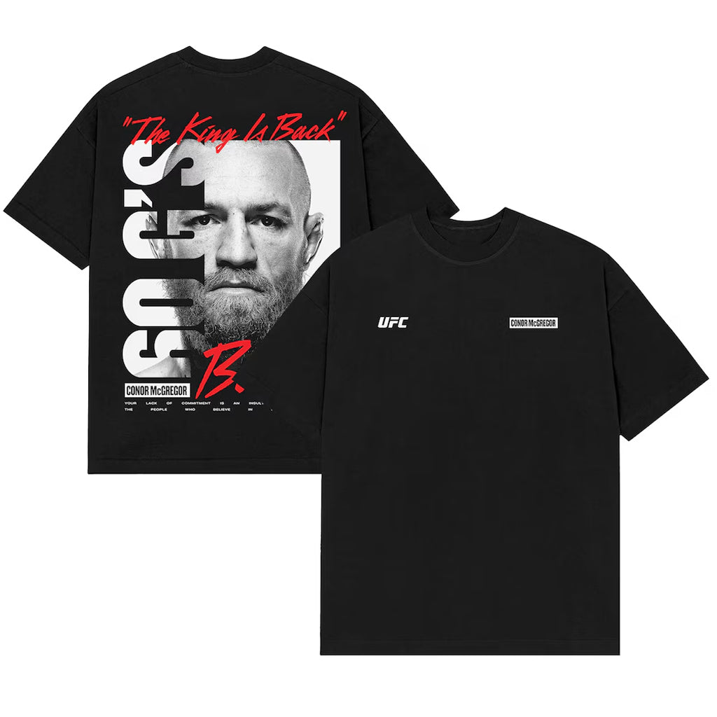 Black Conor McGregor The King Is Black T-Shirt