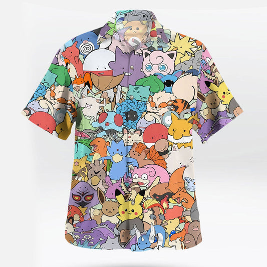 Kanto Region Pokémon All-Stars Hawaiian Shirt