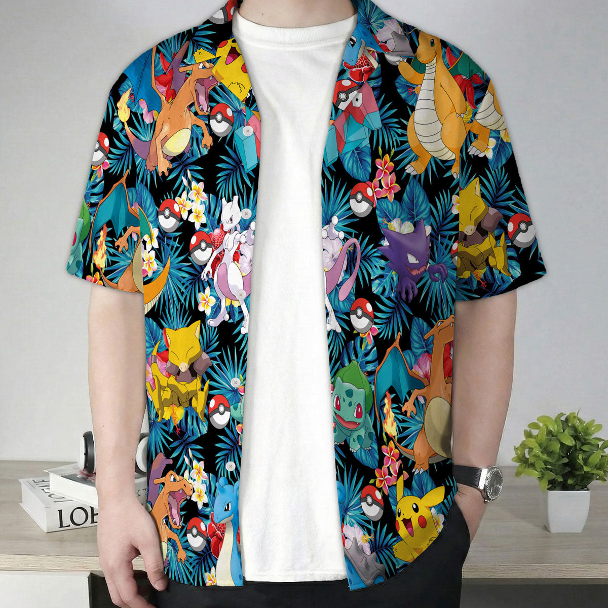 Fantasy Creature Tropical Pattern Hawaiian Shirt