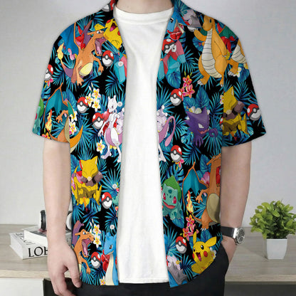 Fantasy Creature Tropical Pattern Hawaiian Shirt
