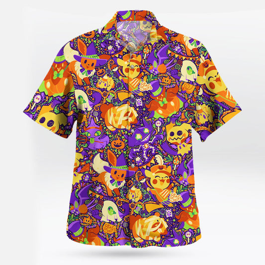 Pokemon Halloween Party Shirt Eevee Pikachu Mimikyu Design