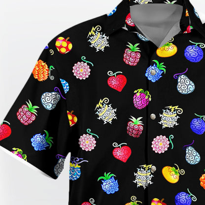 Mini Fantasy Fruit Pattern Hawaiian Shirt