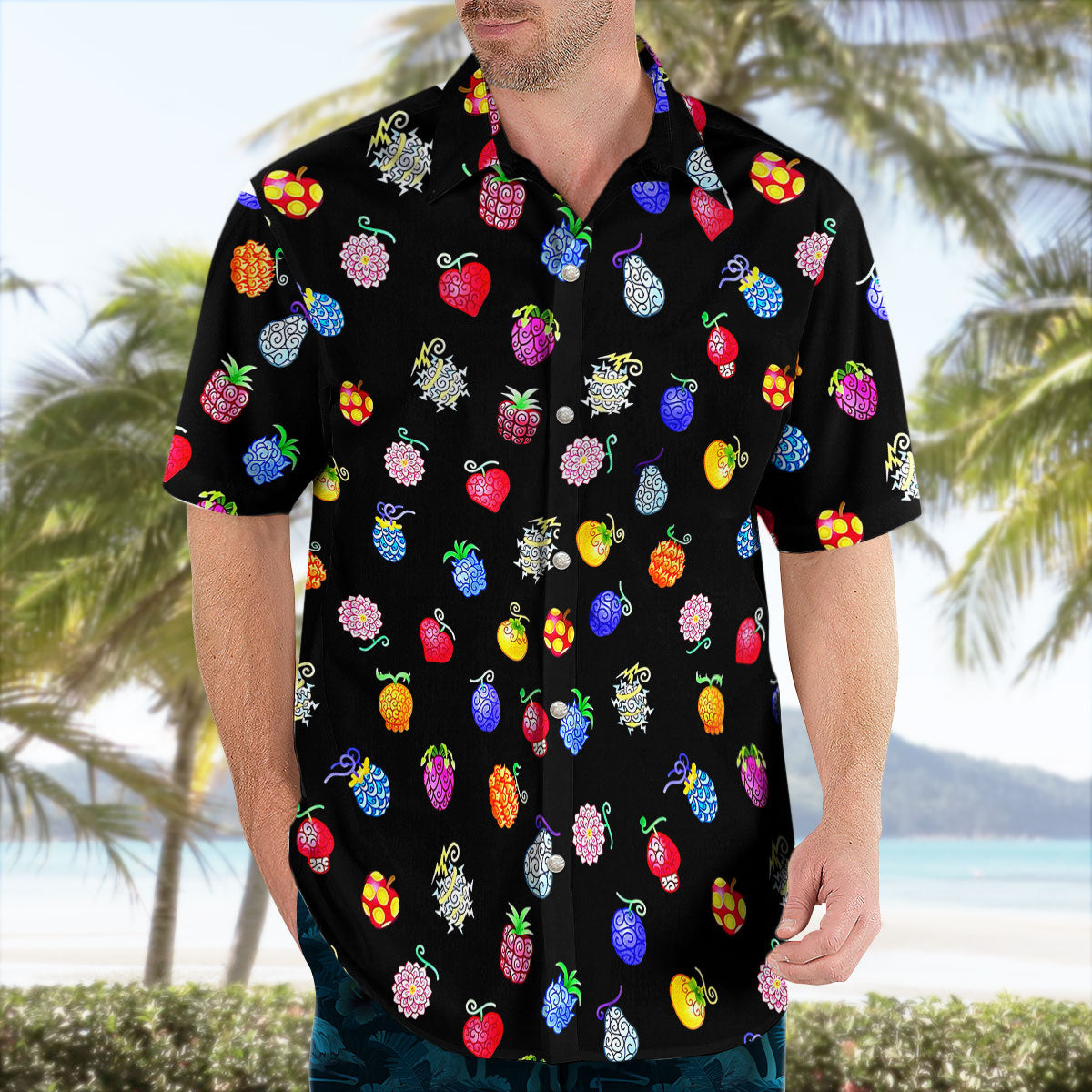 Mini Fantasy Fruit Pattern Hawaiian Shirt