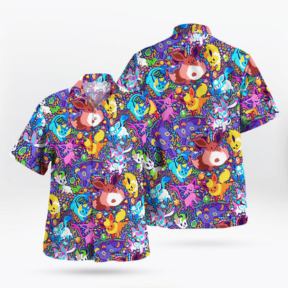 Cute Creature Evolution Tropical Hawaiian Shirt