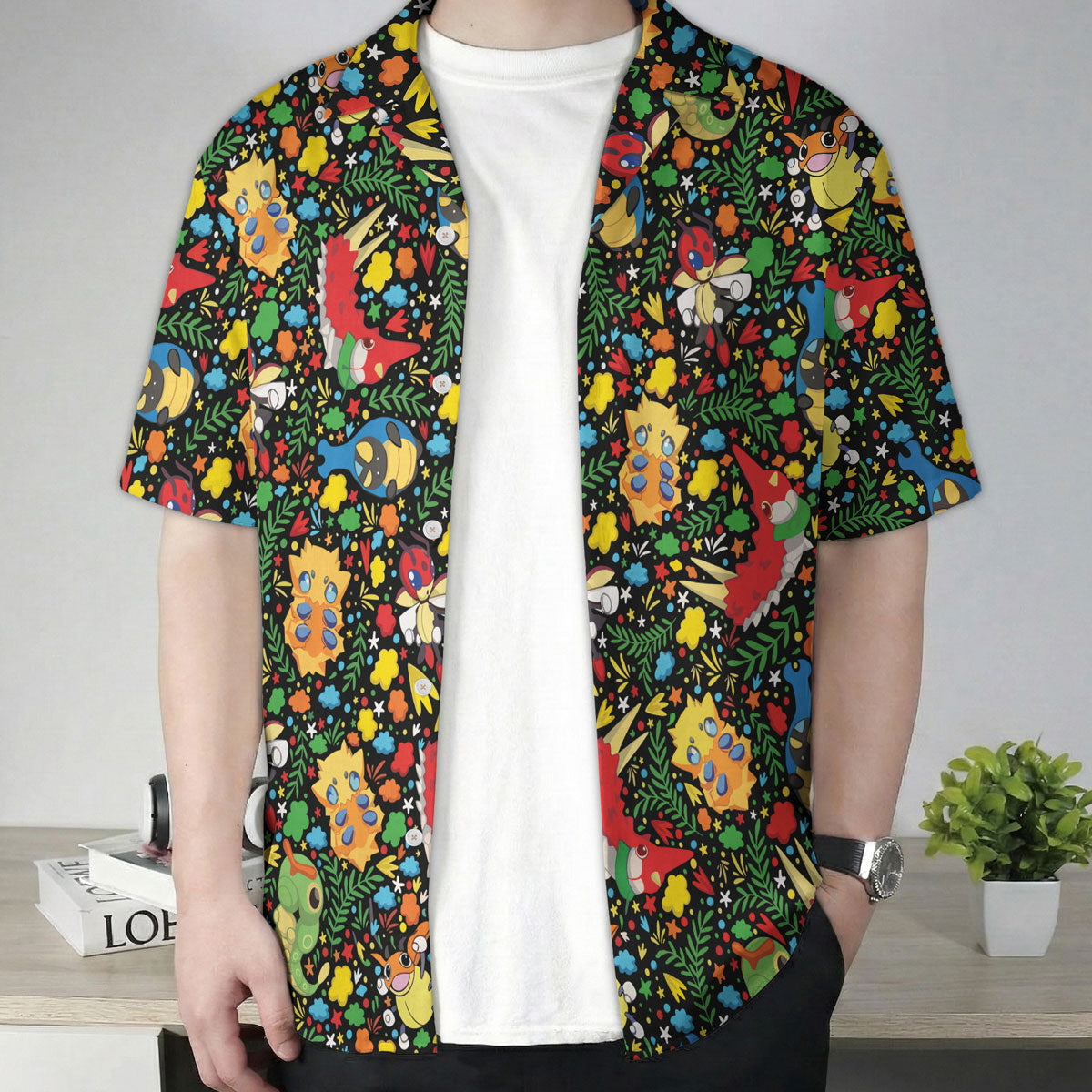 Bug Type Tropical Pattern Hawaiian Shirt