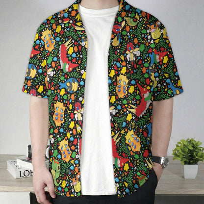 Bug Type Tropical Pattern Hawaiian Shirt
