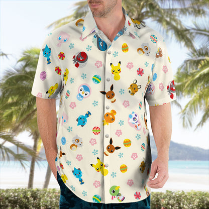 Tiny Creature Button-Up Hawaiian Shirt