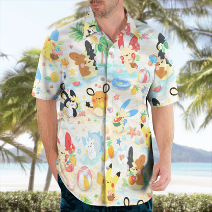 Pastel Kawaii Beach Party Hawaiian Shirt