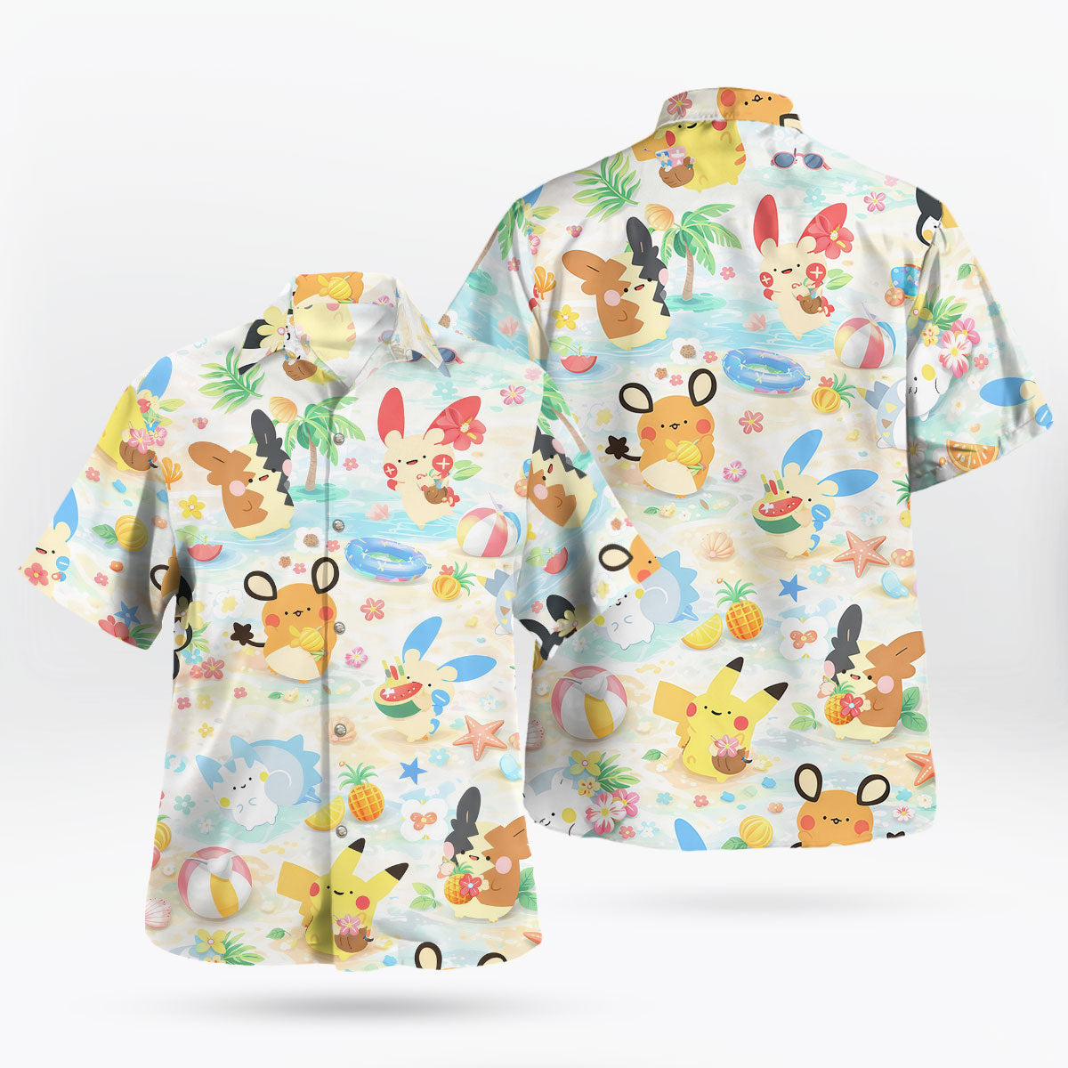 Pastel Kawaii Beach Party Hawaiian Shirt