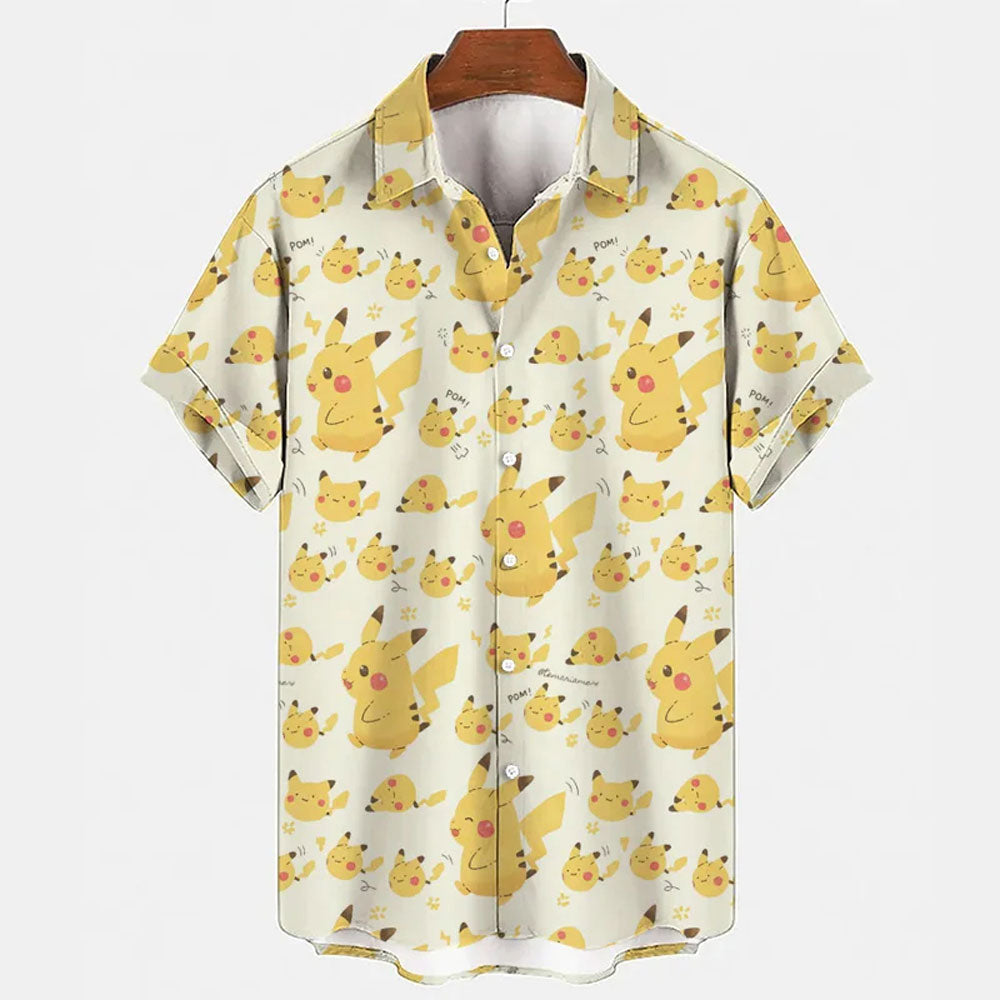 Pokemon Pikachu POM Hawaiian Shirt
