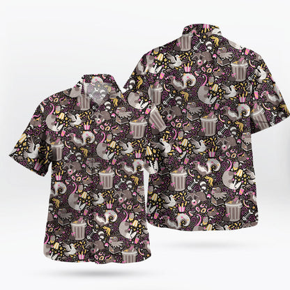 Trash Mammals Hawaiian Shirt Raccoon, Skunk, Opossum Vibes