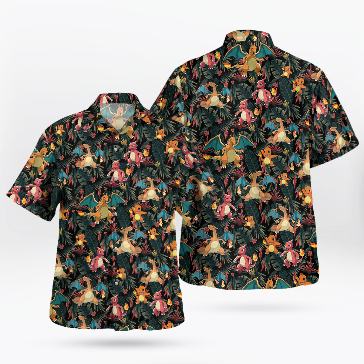 Fire Dragon Evolution Tropical Hawaiian Shirt