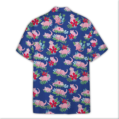 Pink Lazy Creature Blue Generation Hawaiian Shirt