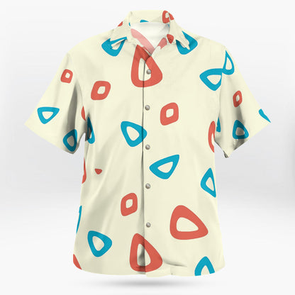 Pokemon Togepi Pattern Button Up Hawaiian Shirt