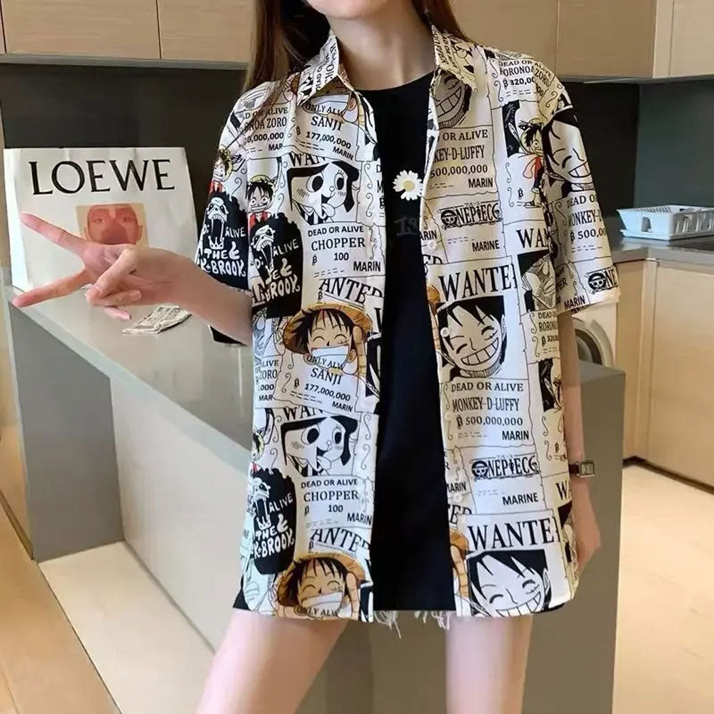 Pirate Wanted Men and Women Hawaiian Shirt