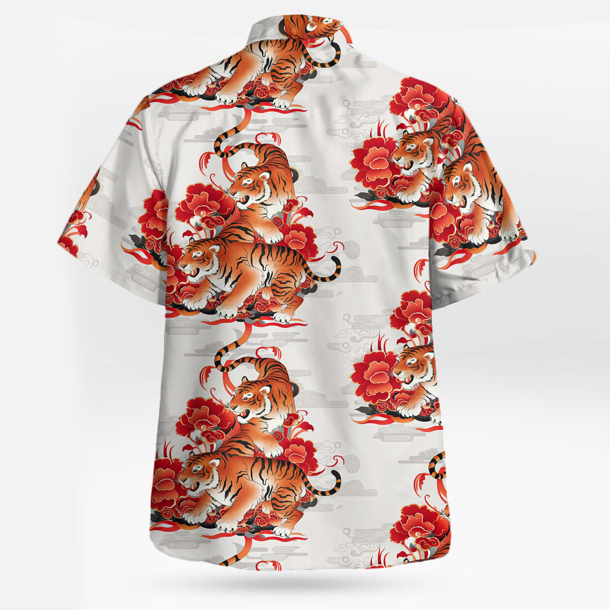 Tiger Pattern Hawaiian Shirt Bold Jungle Style Aloha Wear