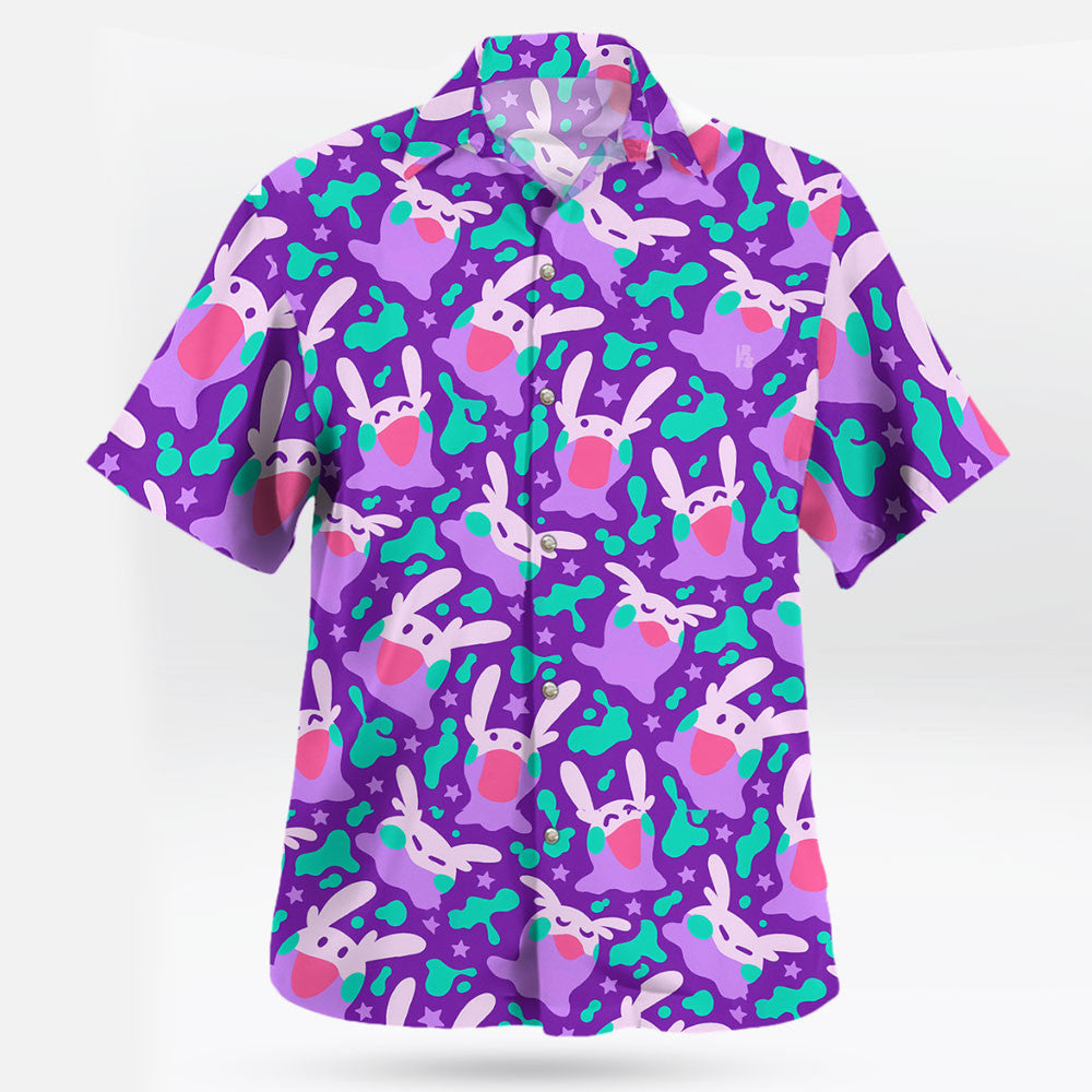 Goomy Pattern Hawaiian Shirt Soft Dragon Vibes for Summer