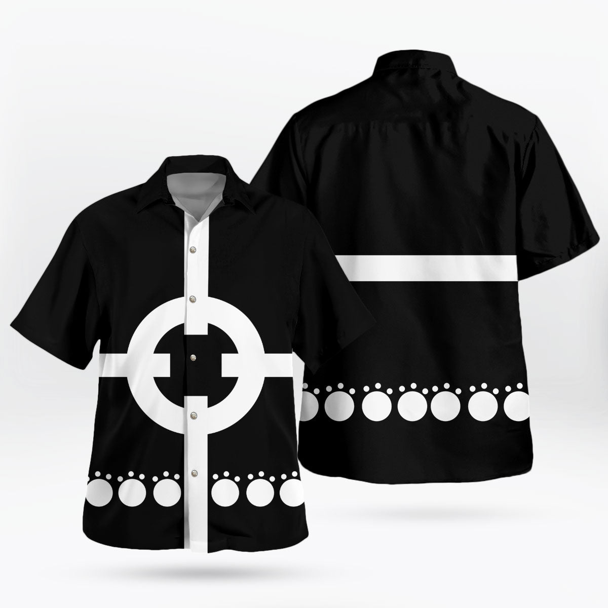 Target Pattern Inspired Hawaiian Shirt