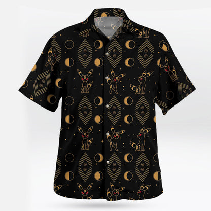 Pokémon Umbreon Moon Phase Tropical Hawaiian Shirt