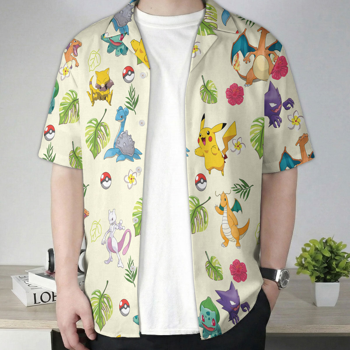 Tropical Cream Anime Hawaiian Shirt