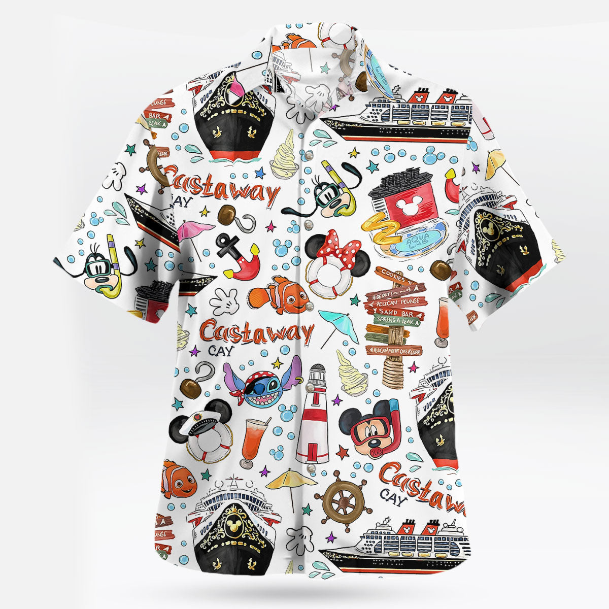 Disney Castaway Cay Cruise Hawaiian Shirt