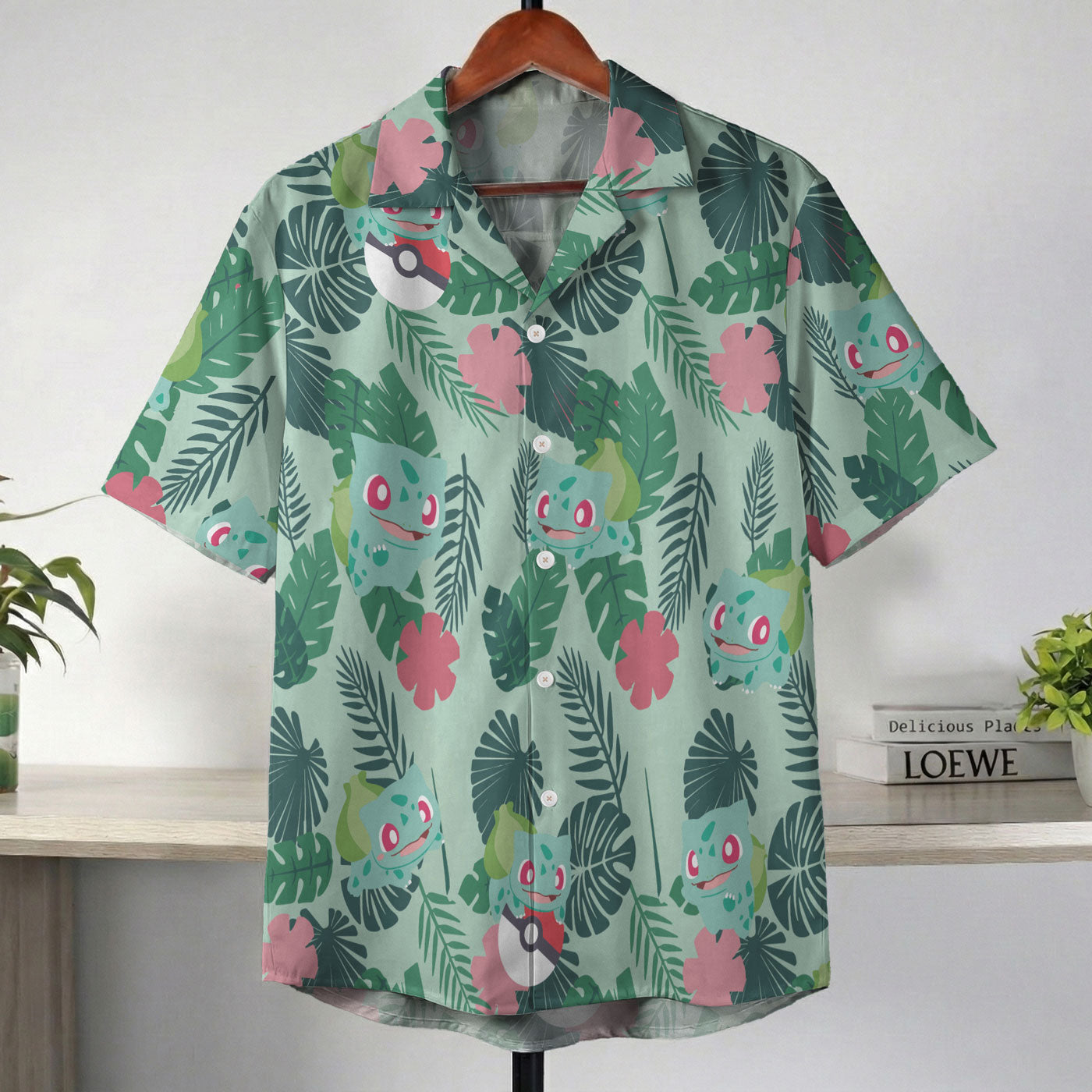 Pokemon Bulbasaur Tropical Green Hawaii Shirt
