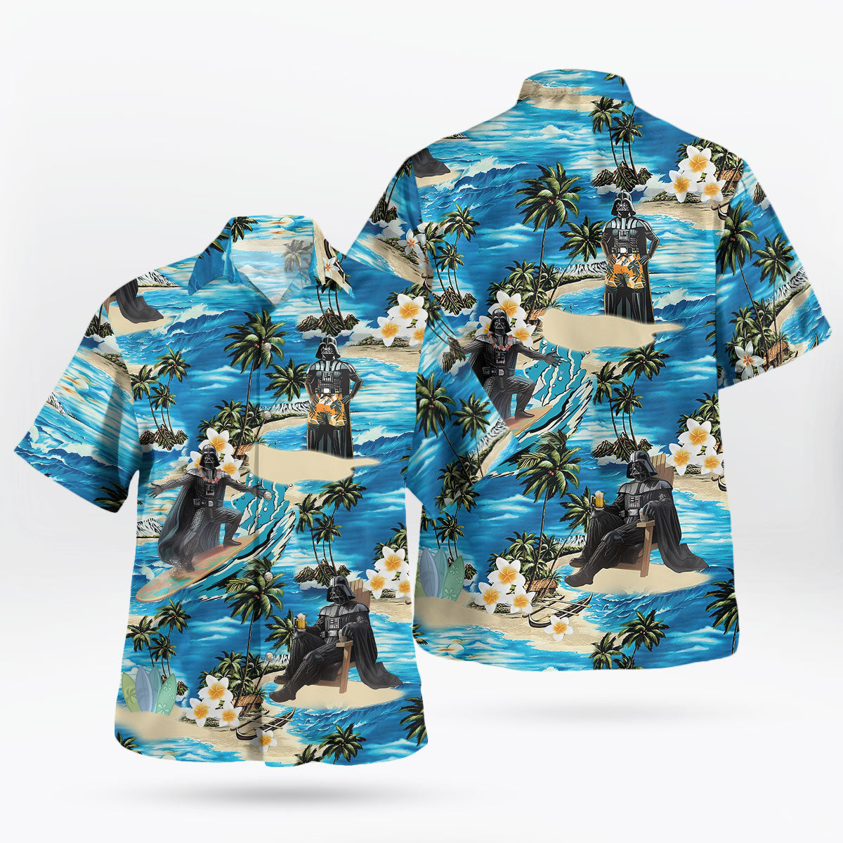 Dark Hero Tropical Beach Aloha Hawaiian Shirt