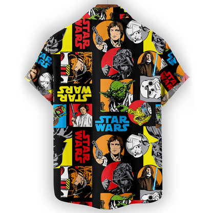 Retro Hawaiian Shirt Color Pop Comic Style