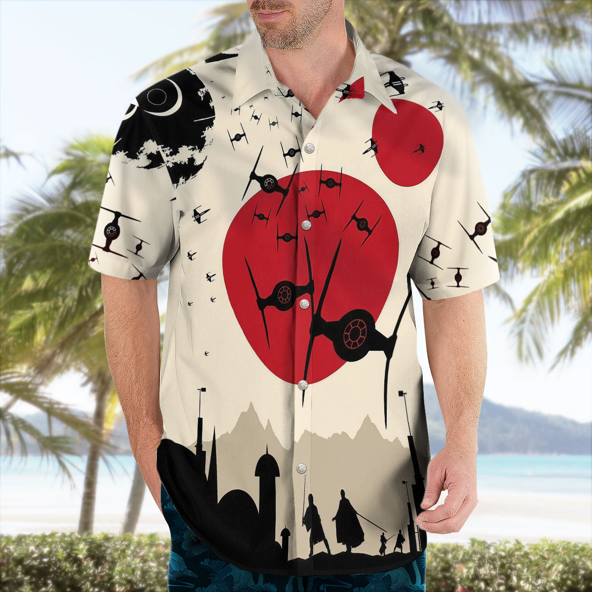 Fighter Rising Sun Aloha Hawaiian Shirt