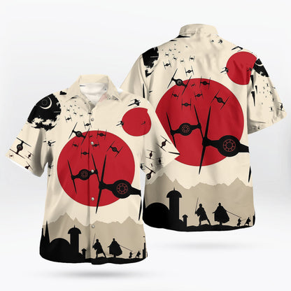 Fighter Rising Sun Aloha Hawaiian Shirt