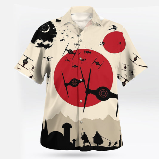 Star Wars Hawaiian Shirt Fighter Rising Sun Aloha