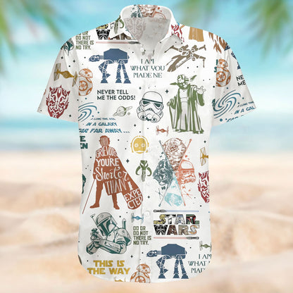 Vintage Quotes Collage Hawaiian Shirt