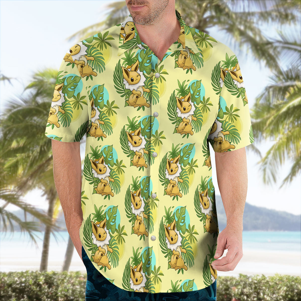Tropical Yellow Aloha Hawaiian Shirt