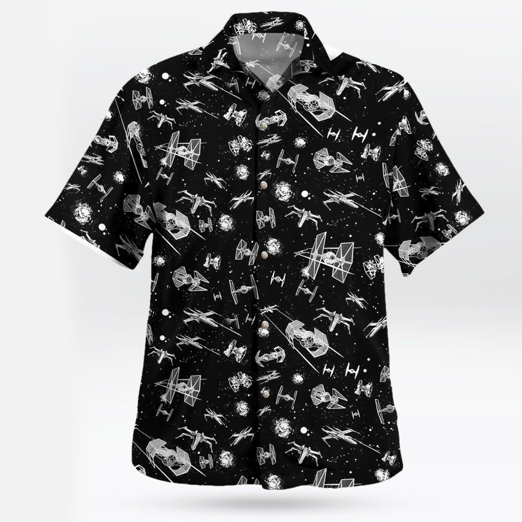 Galactic Space Battle Hawaiian Shirt