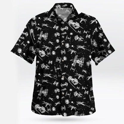 Galactic Space Battle Hawaiian Shirt