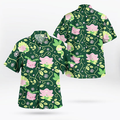 Green Grass Type Tropical Hawaiian Shirt